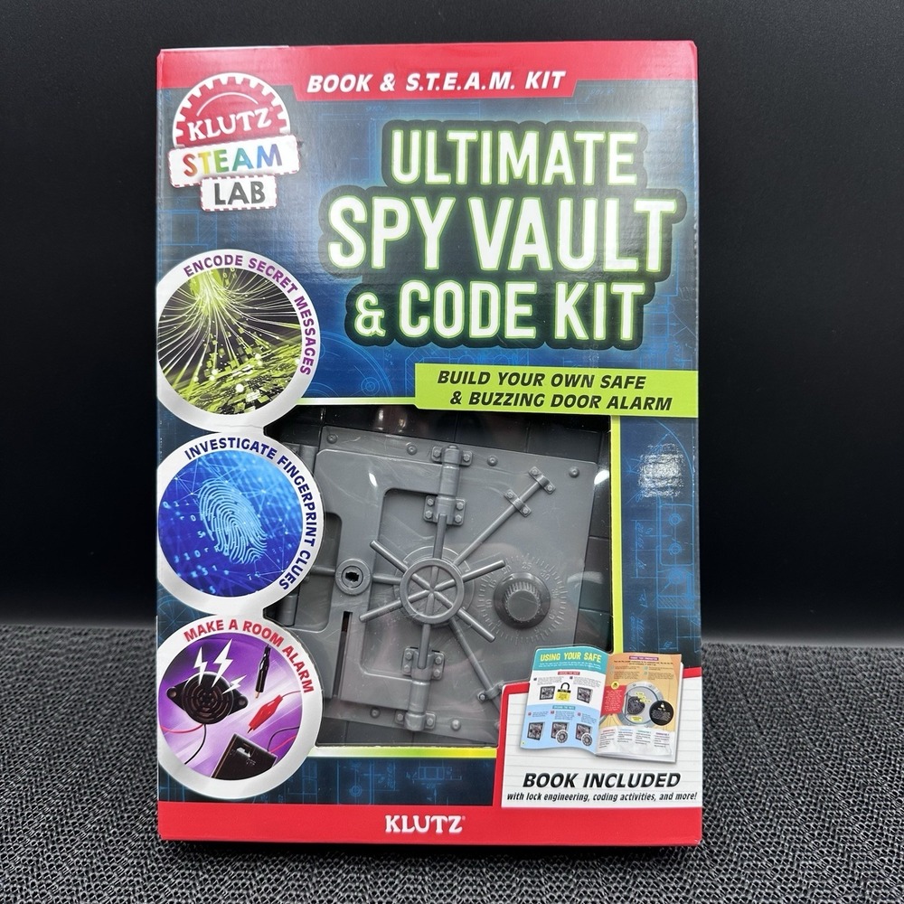 Ultimate Spy Vault And Code Kit Hardcover Editors Of Klutz Brand New